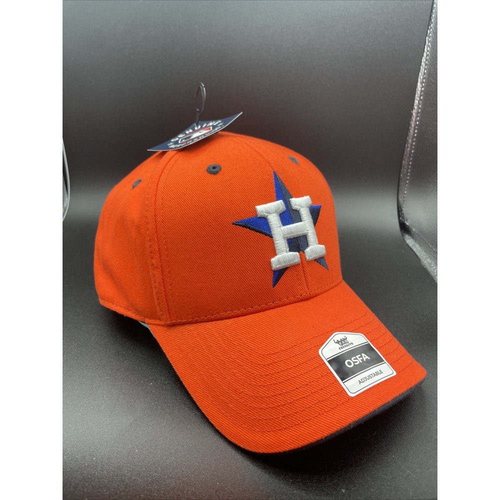 HOUSTON ASTROS ORANGE HAT MVP AUTHENTIC MLB BASEBALL TEAM ADJUSTABLE CAP NEW ERA